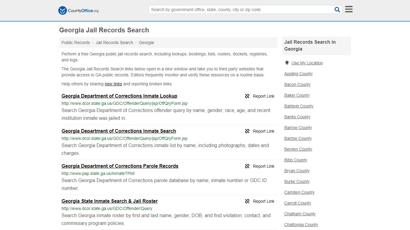 Jail Records Search - Georgia (Jail Rosters & Records)
